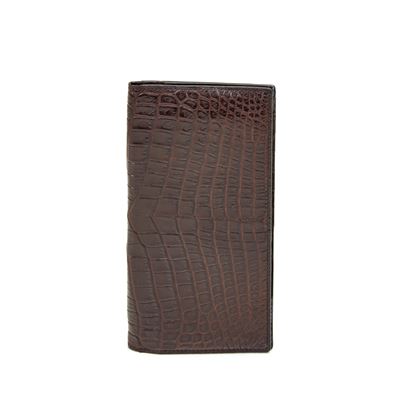 Ralph Lauren, Portafoglio in coccodrillo marrone