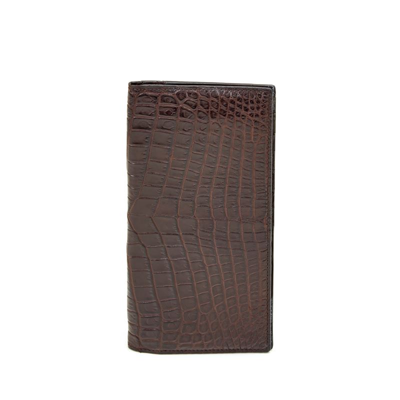 Ralph Lauren, Portafoglio in coccodrillo marrone