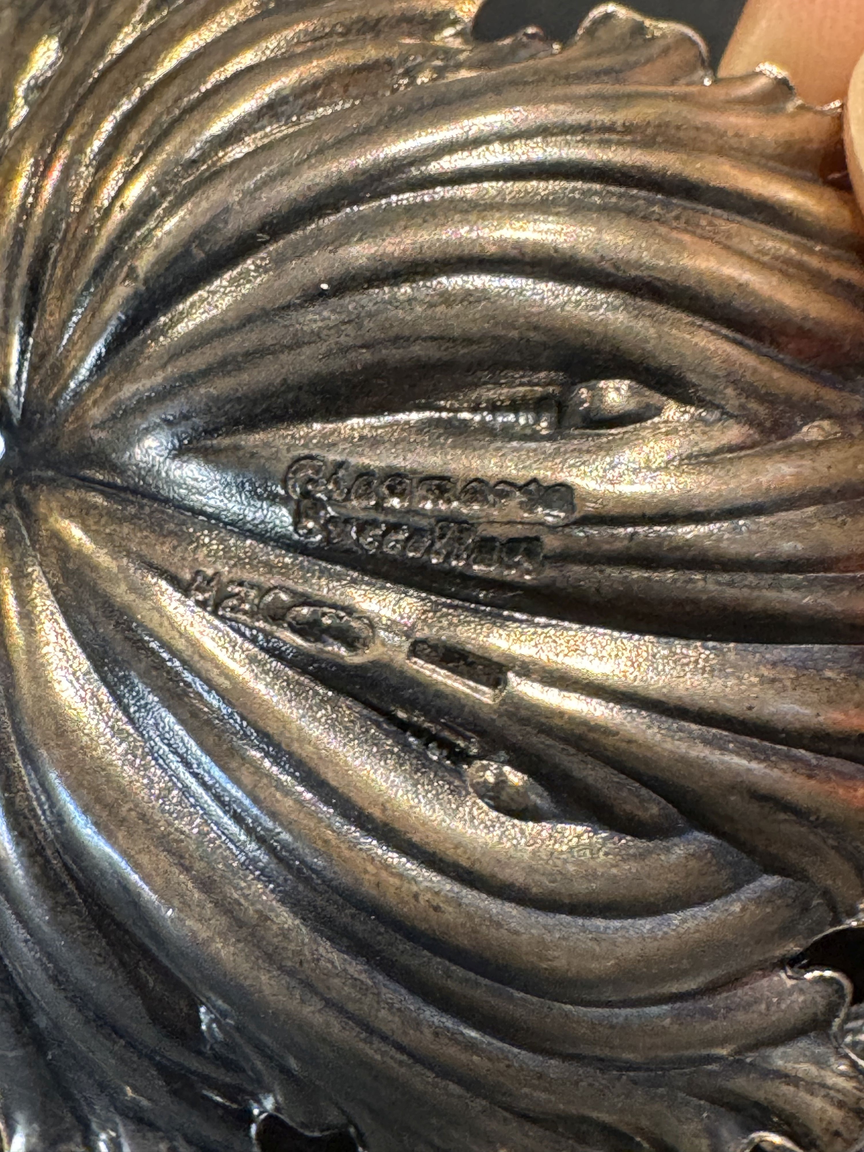 Dodici segnaposto in argento firmati Buccellati
