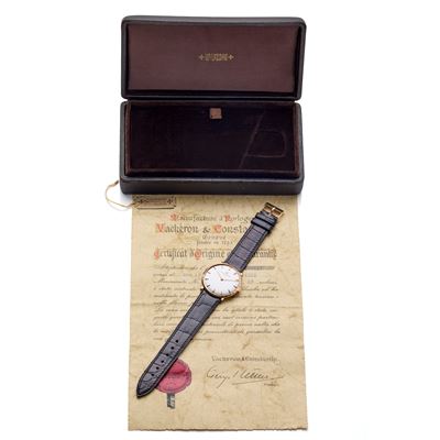 Patrimony ref. 6319 (fine anni '50), orologio da polso in oro giallo 18 kt