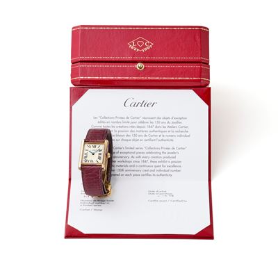 Tank Must de Cartier, edizione limitata n. 1134/1847 (1997) — orologio da polso al quarzo