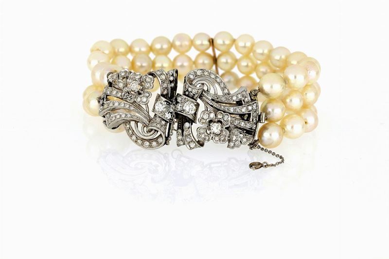 Bracciale Perle Fermezza Oro