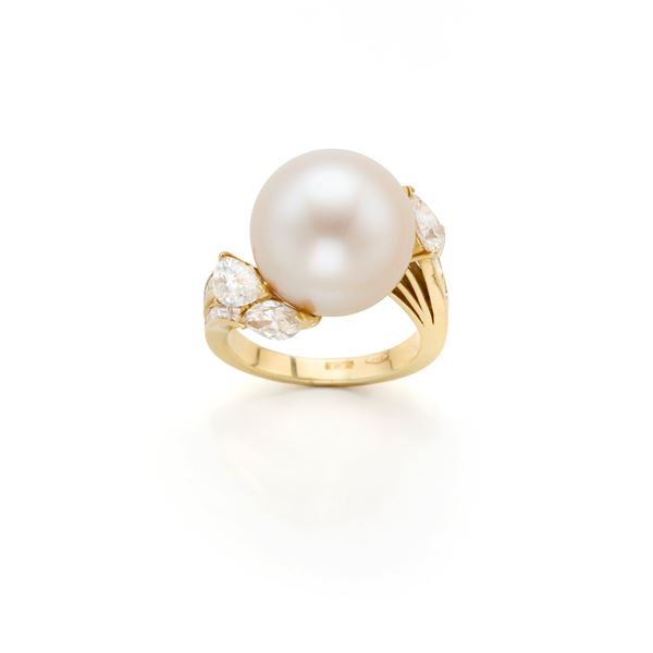 Anello con perla