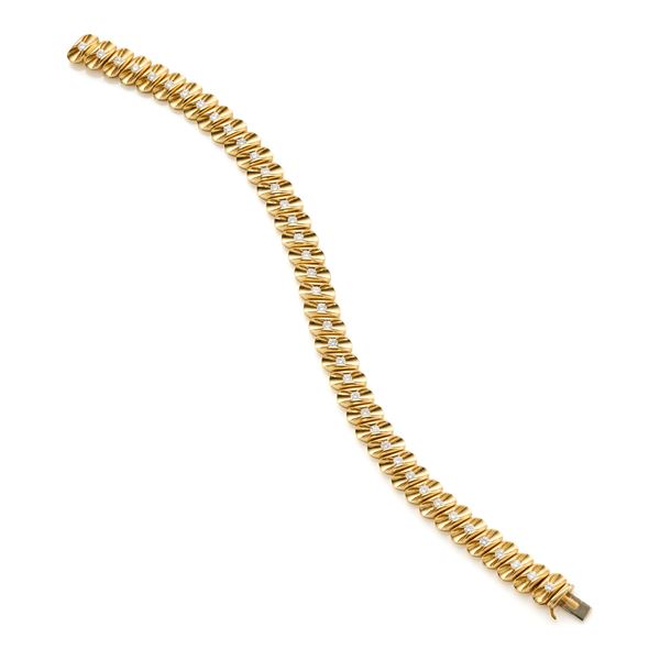 Bracciale in oro con diamanti