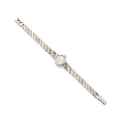 Longines, Orologio da polso in oro bianco 18 Kt con movimento meccanico a carica manuale