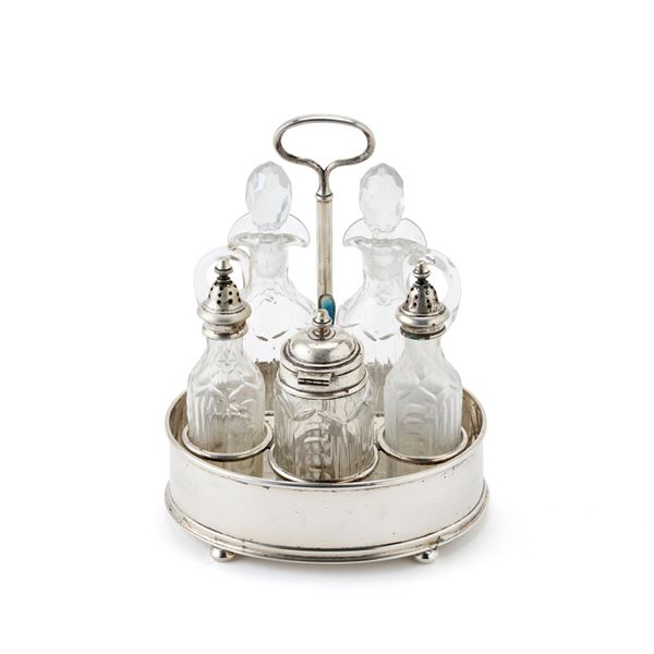 Set cruet in argento 
