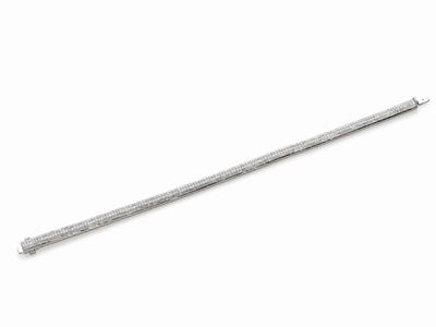 Bracciale Tennis in Oro Bianco e Diamanti