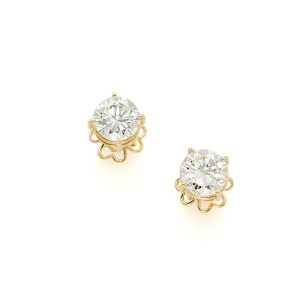 Orecchini in oro diamanti
