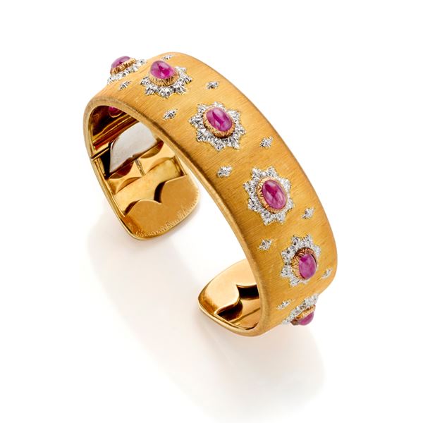 Bracciale Buccellati in oro con rubini