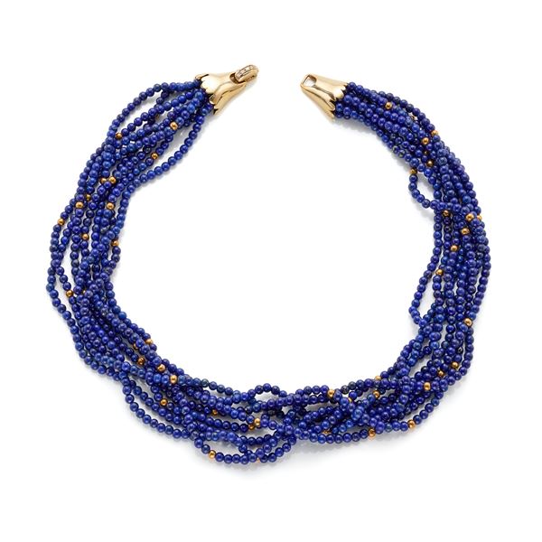 Collier in oro con lapislazzuli