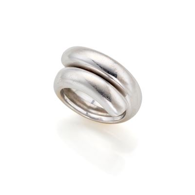 Anello, oro bianco 18 Kt
