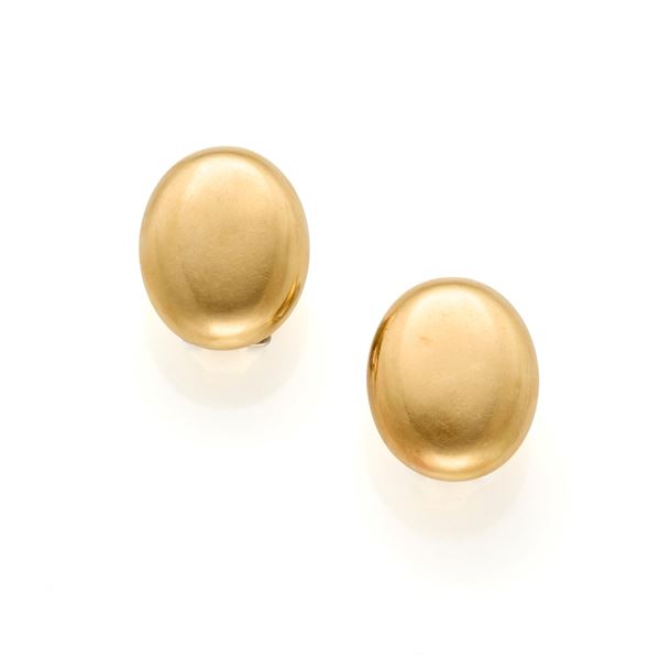 Gold earrings  - Auction JEWELS AND WATCHES - Faraone Casa d'Aste