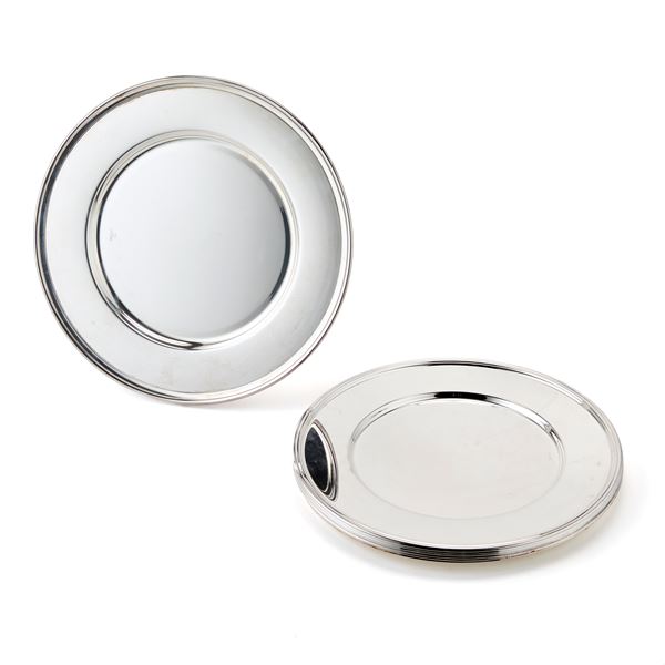 Cesa six silver-plated  plates  - Auction SILVERWARE - Faraone Casa d'Aste