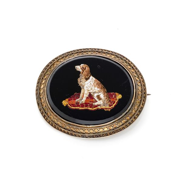 Gold brooch  - Auction Argenti, orologi e gioielli - Faraone Casa d'Aste