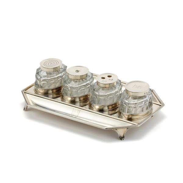 Silver condiment set  - Auction Argenti, orologi e gioielli - Faraone Casa d'Aste