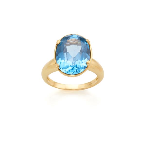 Gold ring with synthetic spinel  - Auction JEWELRY AND WATCHES - Faraone Casa d'Aste
