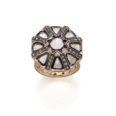 Anello in Argento con Diamanti