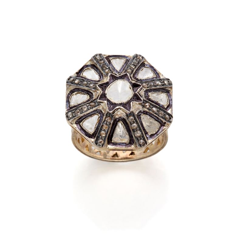 Anello in Argento con Diamanti