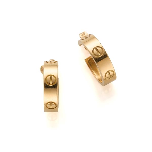 Cartier : Cartier Love earrings  - Auction Argenti, orologi e gioielli - Faraone Casa d'Aste