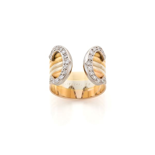 Cartier : Anello oro Double C Cartier  - Asta Argenti, orologi e gioielli - Faraone Casa d'Aste