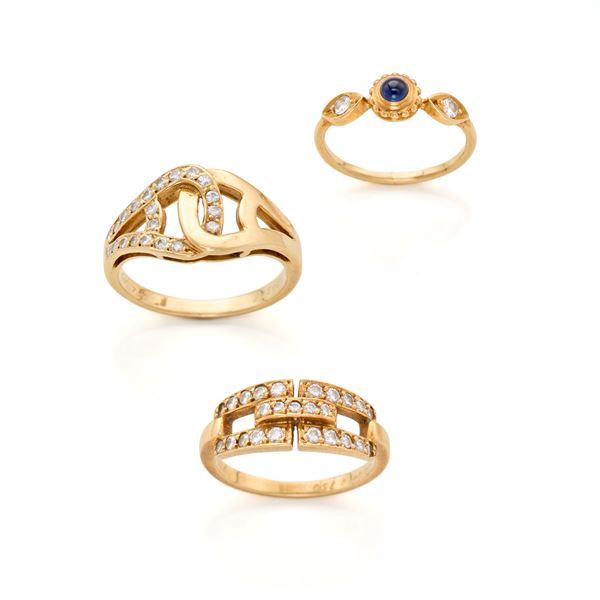 Cartier : Gold Cartier rings  - Auction Argenti, orologi e gioielli - Faraone Casa d'Aste