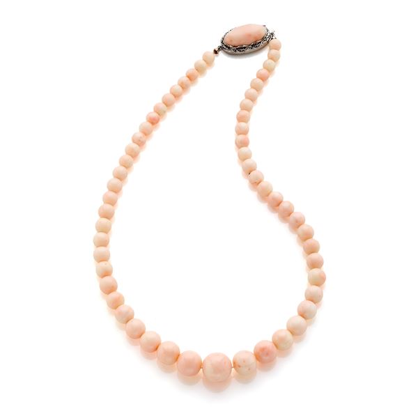Collier di corallo  - Asta Argenti, orologi e gioielli - Faraone Casa d'Aste