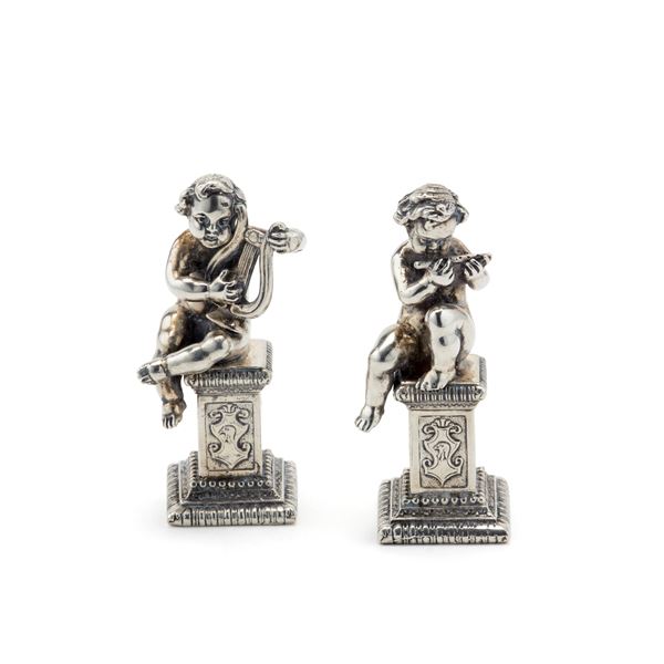 Silver cherubs  - Auction Argenti, orologi e gioielli - Faraone Casa d'Aste