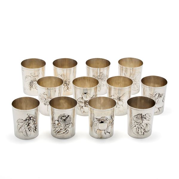 Silver glasses  - Auction Argenti, orologi e gioielli - Faraone Casa d'Aste