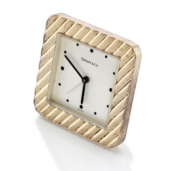 Tiffany &amp; Co table alarm clock  - Auction Argenti, orologi e gioielli - Faraone Casa d'Aste