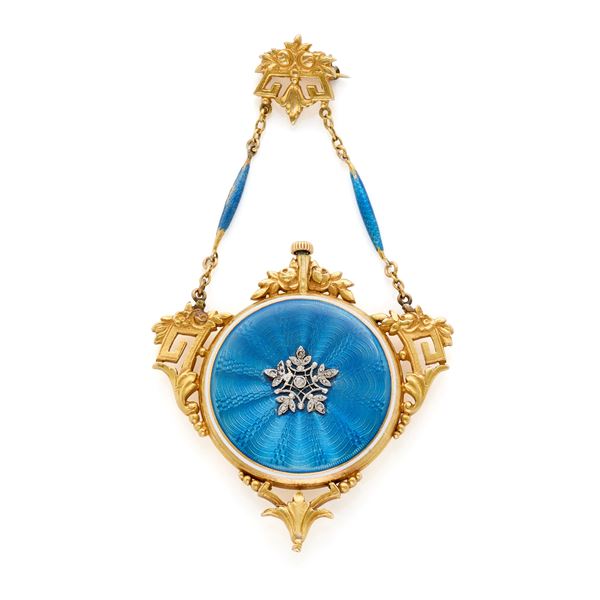 Gold watch/brooch  - Auction Argenti, orologi e gioielli - Faraone Casa d'Aste