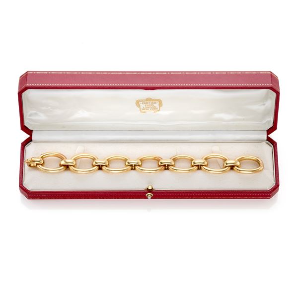 Cartier : Gold Baignoire Cartier bracelet  - Auction Argenti, orologi e gioielli - Faraone Casa d'Aste