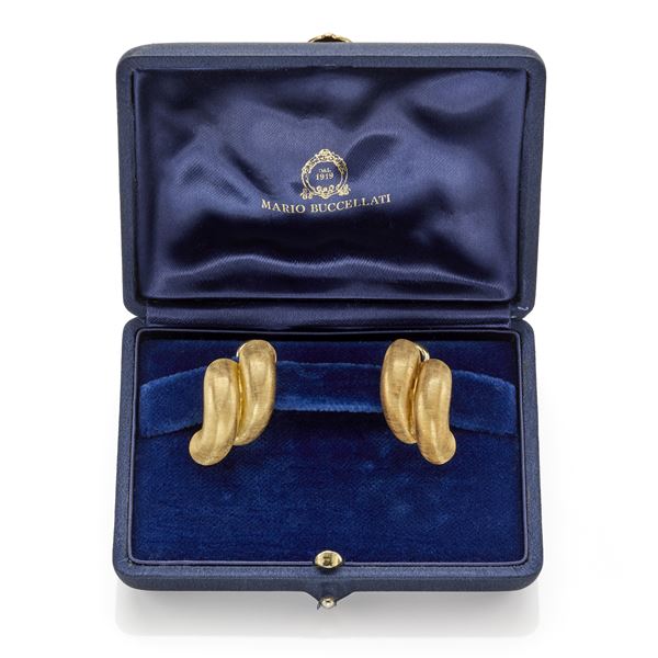 Buccellati : Orecchini M. Buccellati in oro  - Asta Argenti, orologi e gioielli - Faraone Casa d'Aste