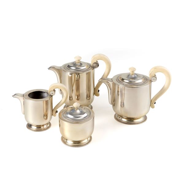 Faraone : Servizio da tè e caffè Faraone in argento  - Asta Argenti, orologi e gioielli - Faraone Casa d'Aste