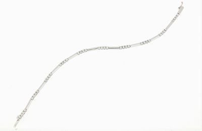 Bracciale in Oro Bianco e Diamanti.