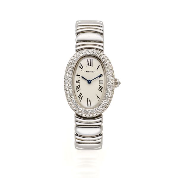Baignoire Cartier in oro bianco  - Asta Argenti, orologi e gioielli - Faraone Casa d'Aste